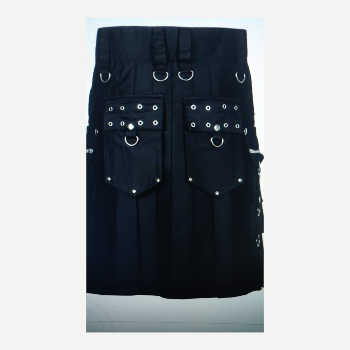 Black Studded Gothic Kilt - custom kilt - Al Wahab Global product reference