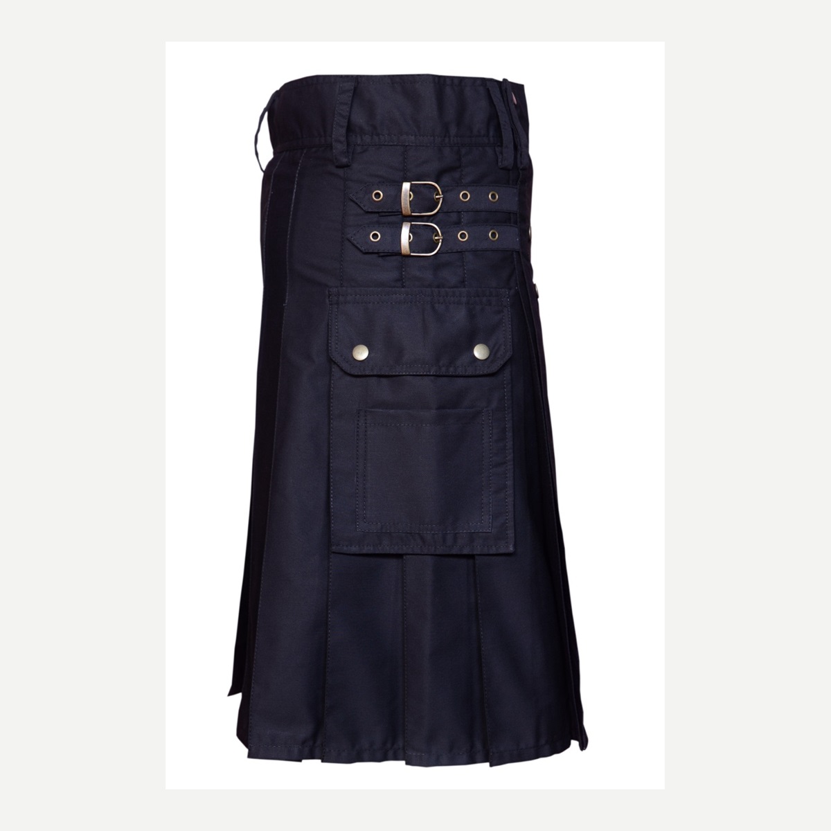 Black Utility Kilt Back - custom kilt - Al Wahab Global product reference