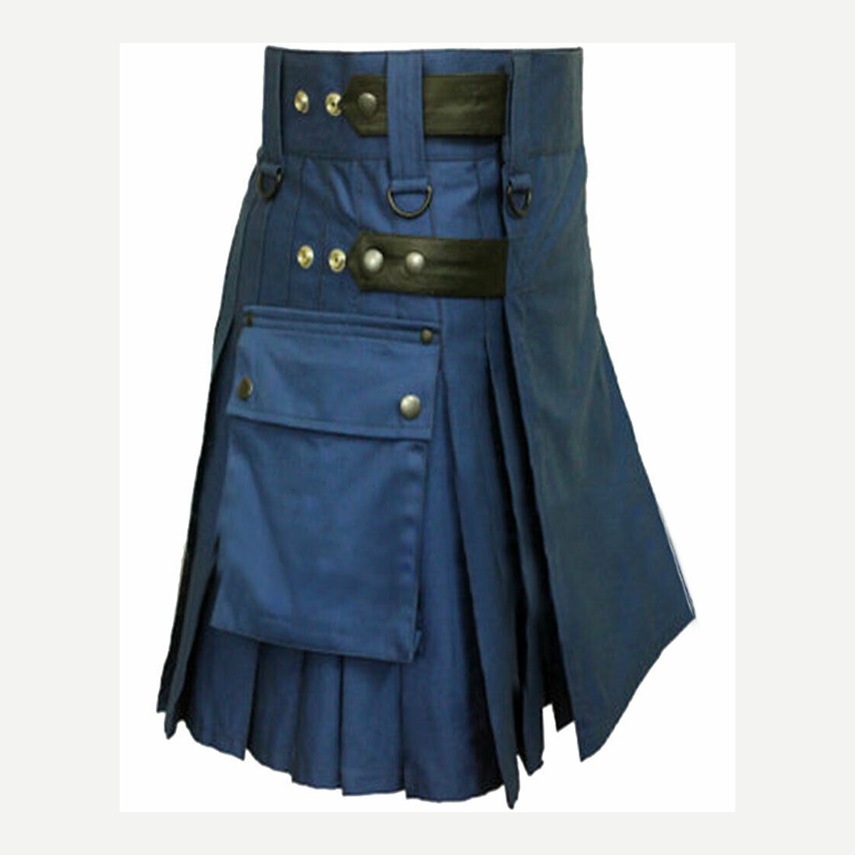 Blue Cargo Utility Kilt - custom kilt - Al Wahab Global product reference