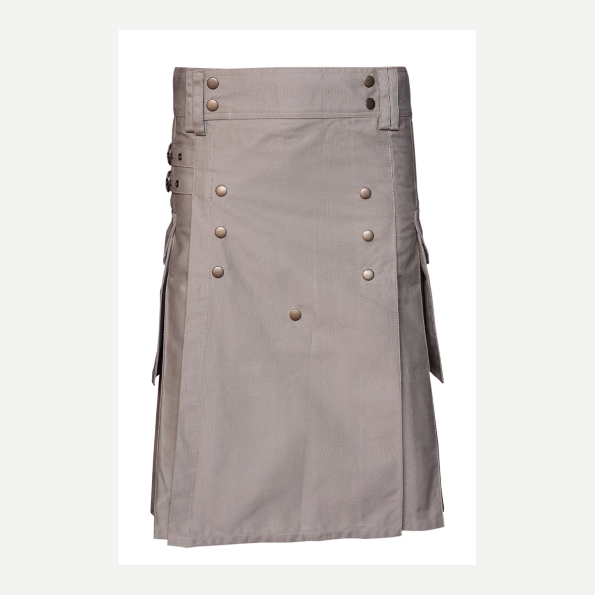 Light Gray Utility Kilt Back - custom kilt - Al Wahab Global product reference