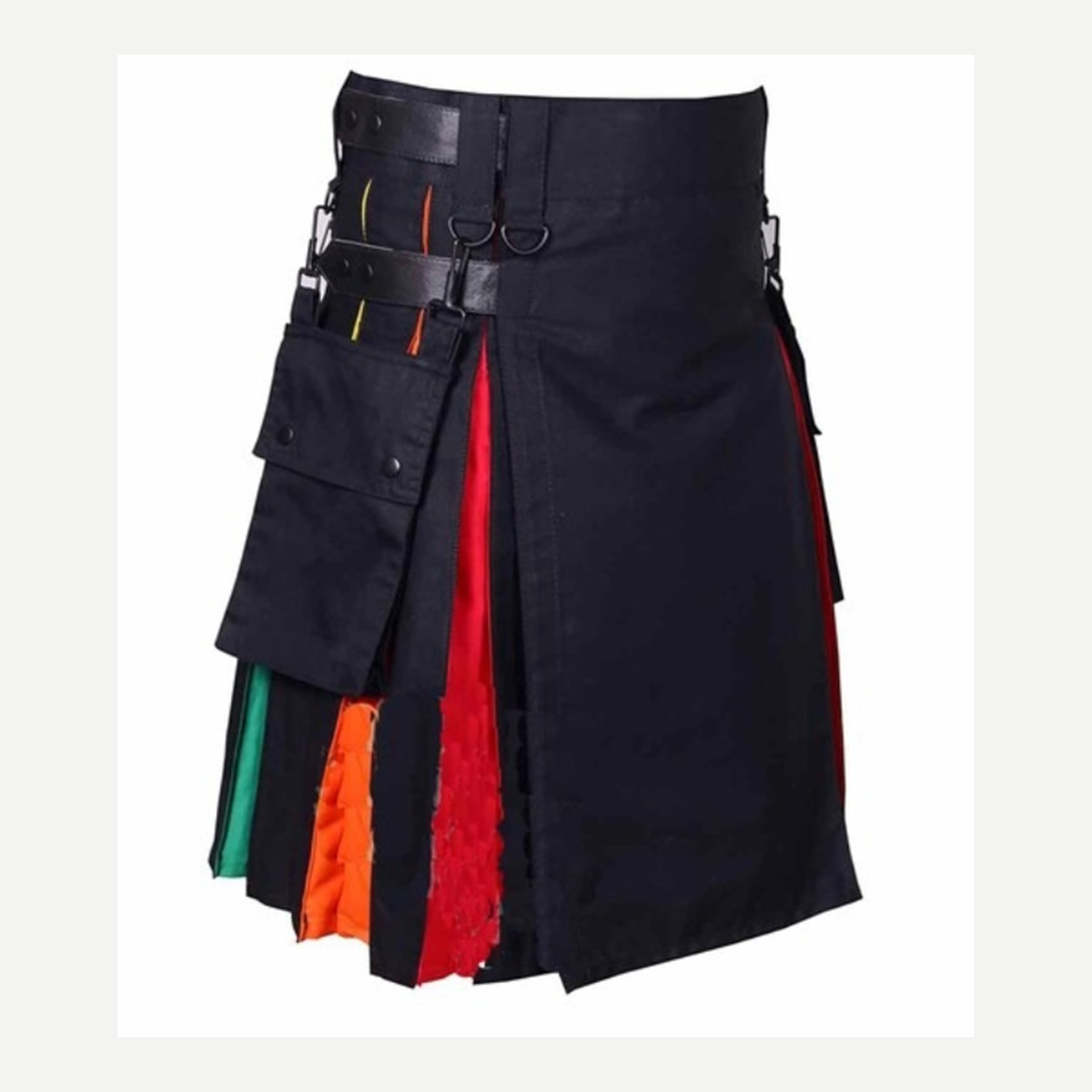 Navy Multicolor Panel Kilt - custom kilt - Al Wahab Global product reference
