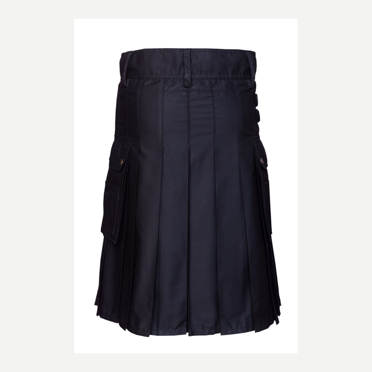 Navy Pleated Kilt Back - custom kilt - Al Wahab Global product reference