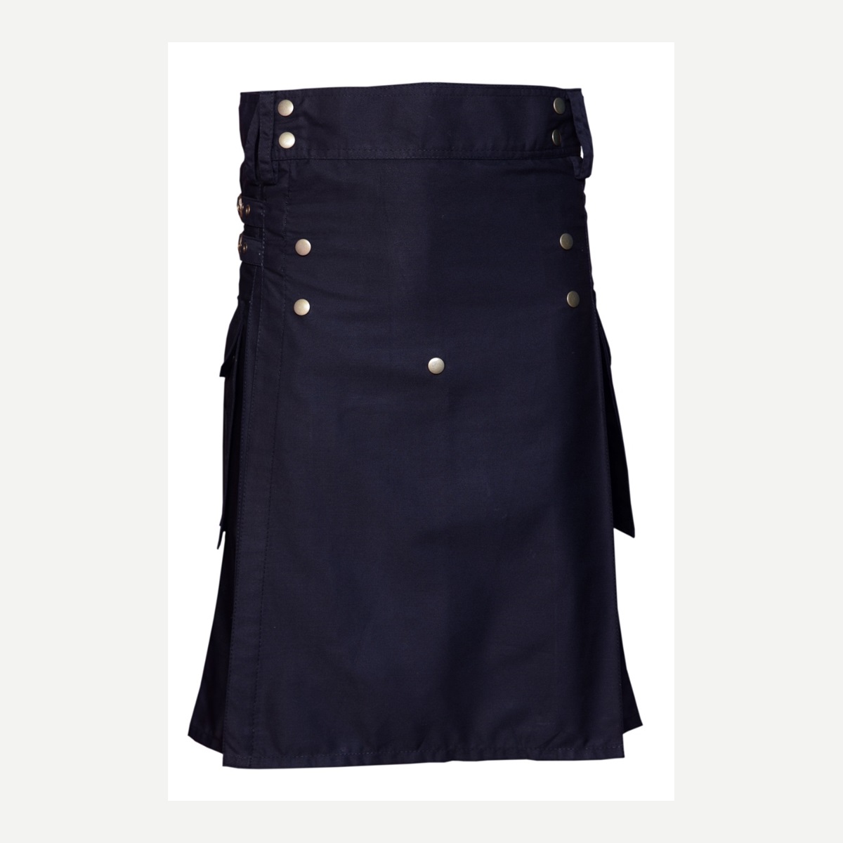 Navy Utility Kilt Front 02 - custom kilt - Al Wahab Global product reference
